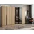 Hanah Home ormar sa reflektujućim staklom Nisa 20612, 270 cm, dore