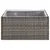 Vrtna sadilica siva 80 x 80 x 40 cm od poliratana