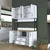 Hanah Home Višenamenska komoda JE169-3260, 120 x198.6 x38 cm, Bela