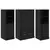 Highboard s ladicama 3 pcs Crni hrast Konstruirano drvo