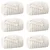 Pokrivači za bacanje 6 pcs Krema 150 x 130 cm Runo