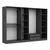 Hanah Home Garderober Kale-5043, 270x210x52 cm, Antracit