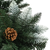 VIDAXL umjetno božićno drvce sa šiškama i bijelim sjajem, 180cm