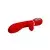 Vibrator Thomas, Silikonski, 20cm, Crveni