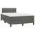 Vidaxl Box spring postelja z vzmetnico temno siva 120x200 cm žamet