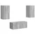Set TV komoda Zidne 2 pcs Siva Sonoma Konstruirano drvo