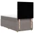 Vidaxl Box spring postelja z vzmetnico taupe 90x190 cm blago