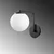 Opviq Zidna lampa E27 Socket, Crna
