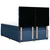 vidaXL vidaXL Box spring postelja z vzmetnico modra 140x190 cm blago, (21306145)