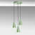 Conceptum Hypnose Luster Konikkem-6357-3, 75-114cm, 40 cm, 3xE27 , Zeleni
