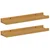 Polica na zidu Zidne 2 pcs Bež 40 x 9 x 3 cm Konstruirano drvo