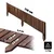 KADAX Vrtna palisada lesena ograja za trato rjava 15x116 cm