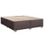 Vidaxl Box spring postelja z vzmetnico temno rjav 200x200 cm blago