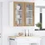 Vidaxl Viseča omarica 2 kos Star les 40 x 31 x 80 cm Inženirski les