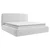 MID.YOU OBLAZINJENA POSTELJA 160 cm x 200 cm , les, tekstil, leseni material siva