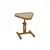 Hanah Home pomoćni sto Opus Ucgen 46, 46 cm, orah / sivi / mermer