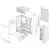 Fractal Design Meshify 3 E-ATX Mid-Tower kućište, belo ARGB kućište, kaljeno staklo FD-C-MES3A-07