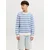 Jack & Jones Junior Pulover modra/svetlo modra/bela