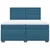 Vidaxl Box spring postelja z vzmetnico modra 200x200 cm žamet