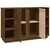 Vidaxl Komoda medeno rjava 120x35x80 cm trdna borovina