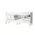 Hanah Home Komoda Nice 180x80x40cm Belo-Zlatna