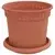 Saksije za biljke 6 pcs Crvena cigla O 15 x 12 cm Plastika