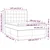 Vidaxl Box spring postelja z vzmetnico LED temno siva 140x190 cm blago