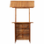 Vrtni barski stol s krovom 113x106x217 cm bagremovo drvo