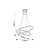 Rabalux Visilica sa daljinskim Isaure, 2 prstena, LED 80W, 3000-6500K, 60cm, Crna