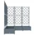 Vrtna saksija 5 pcs Svijetlo siva 120 x 120 x 125,5 cm Plastika