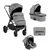 KikkaBoo Kolica Tiffany 3in1 set sa autosedištem I-Prime I-size i tvrdom korpom Light Grey (KKB20152 SET)