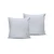 De White Saten Jastučnica Set (2 Komada)