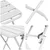 Bistro set 3 pcs Bijelo Čelik