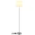 Globo 40100101 - Podna lampa JORIS 1xE27/40W/230V bela/matni hrom