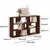 HANAH HOME Polica za knjige Aruba White Anthracite
