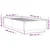 Vidaxl Posteljni okvir siva sonoma 90x190 cm inženirski les