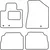 Textile car mats Kia Sorento 2009-2012