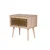 HANAH HOME Two 622 Noćni stočić, 2 fioke, 60x61x40cm, Krem-braon
