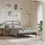 Vidaxl Kovinski posteljni okvir z vzglavjem črn 120x190 cm