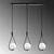 Conceptum Hypnose Luster Mudoni-MR-939, 146cm 70x15 cm, 3xE27, 40W