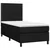 Krevet box spring s madracem LED crni 100x200 cm od tkanine
