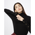Trendyol Black Crop Premium Yarn / Special Yarn Basic Knitwear Sweater
