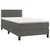 Vidaxl Box spring postelja z vzmetnico temno siva 90x200 cm žamet