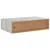 Zidne police s ladicom 2 kom boja betona 40 x 23,5 x 10 cm MDF
