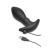 ThunderPlugs Rim Slide 10X Sliding Ring Silicone Butt Plug with Remote Black
