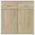 Komoda sonoma hrast 79x38x80 cm od konstruiranog drva