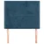 Vidaxl Vzglavje postelje temno modro 100x5x118/128 cm žametno