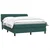 Vidaxl Box spring postelja z vzmetnico temno zelena 160x220 cm žamet