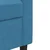 4-dijelni set sofa s jastucima plavi baršunasti