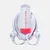 Maska za ronjenje celo lice vu dry + pink s/m mares